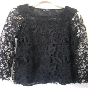 Black Lace Zara Top